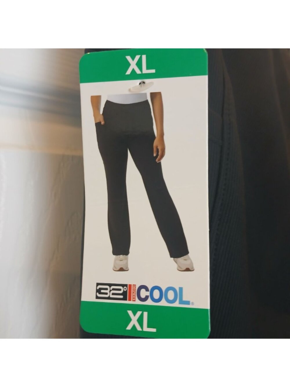 32 Degrees Cool Womens Black Drawstring Straight-Leg Pants XL 31.5" Inseam #N-1 - Picture 6 of 10